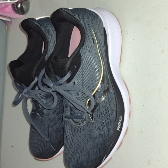 Saucony Guide 14 PowerRun Charcoal Rose Sneakers Woman’s 7 fromfit walking runni - Picture 7 of 16